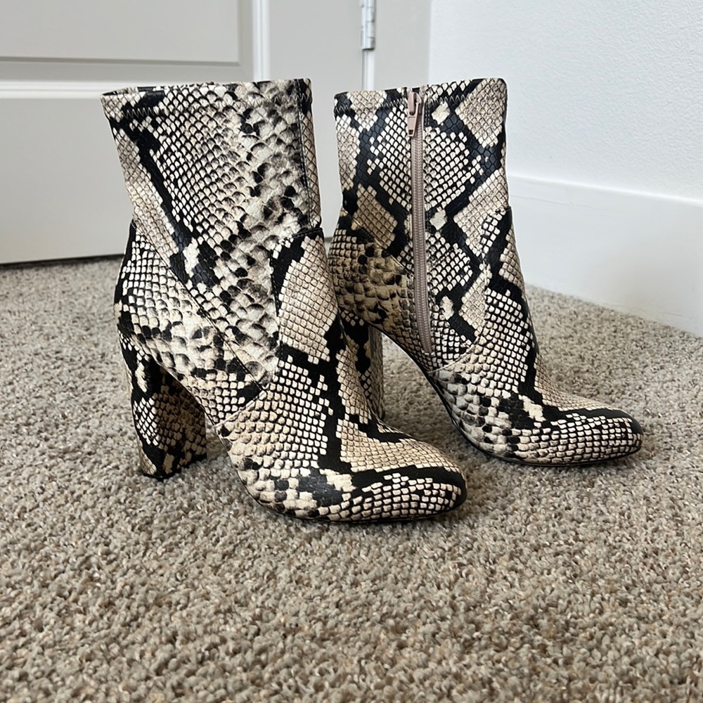 Call It Springs Snake Skin Bootie